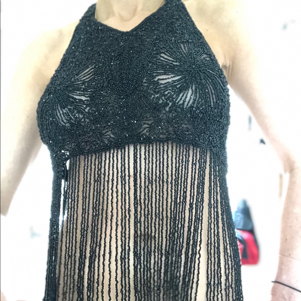 Hand beaded top